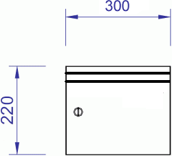 Holzbriefkasten mit hoher Kapazität